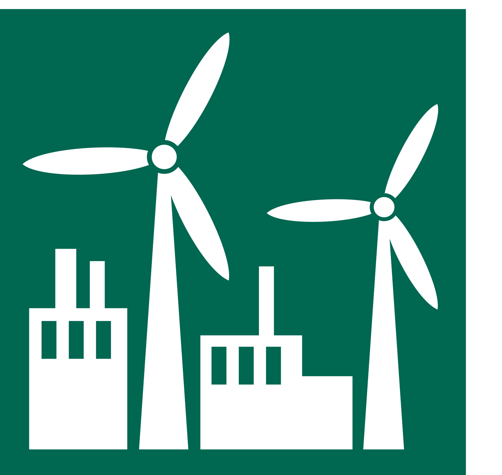 Das Bild zeigt das Piktogramm zum Thema Industrie und Energie.